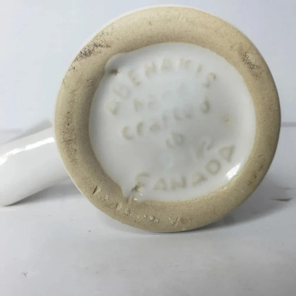 Vintage Abenakis Set of 4 Hand crafted Crock Mini Pitchers with Lids. - Picture 8 of 13